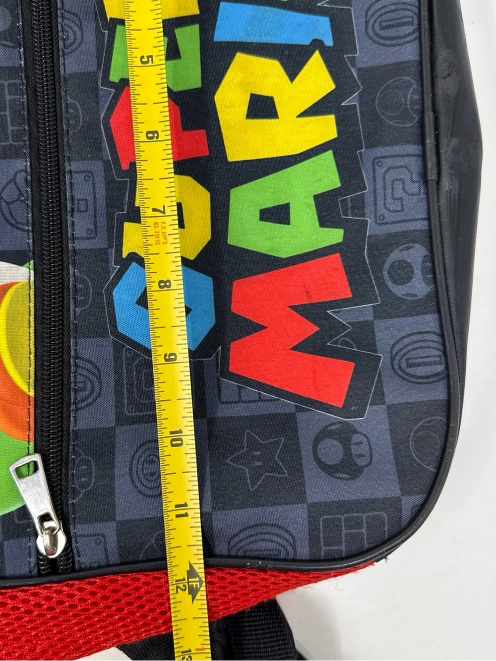 Nintendo Super Mario Black and Yellow Logo Backpack
